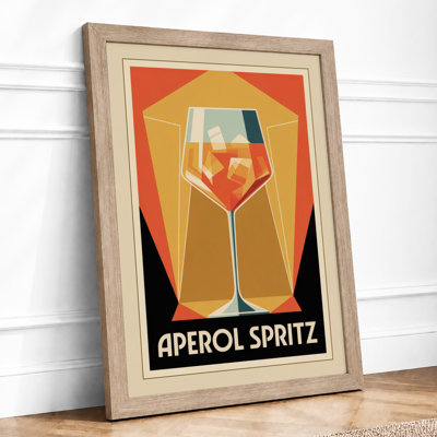 Aperol Spritz Art Deco - Framed Print
