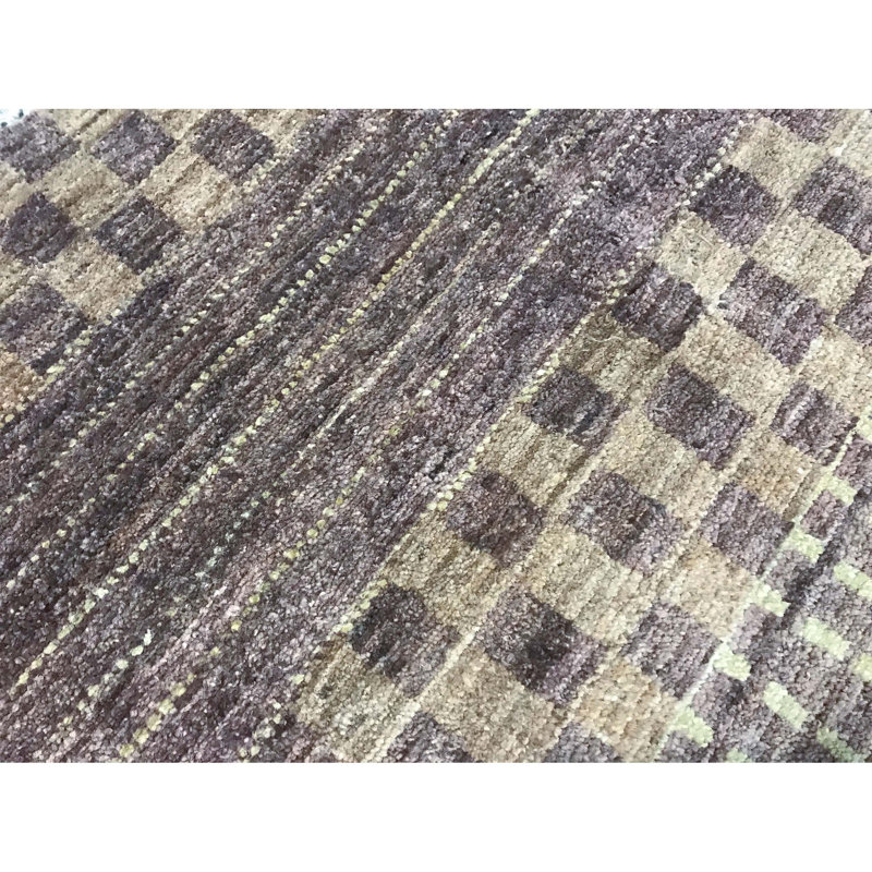 Hand-Knotted High-Quality Gray Area Rug