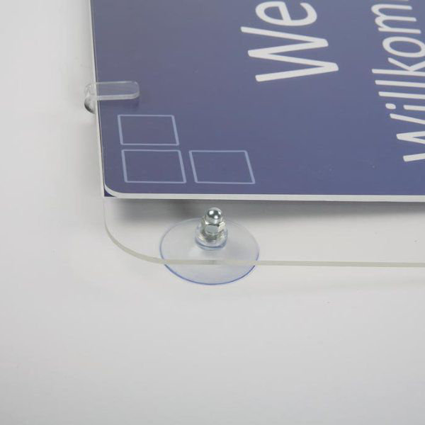 Sign Holder for Window, 14.92" H x 17.72" W x 0.47" D