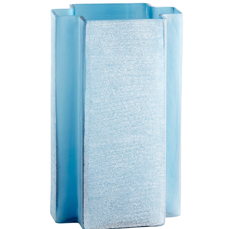 Sayan Glass Table Vase, 12.25" H x 7.5" W x 5.25" D