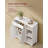 Storage Cabinet With Drawer, 3 Open Compartments, Adjustable Shelves