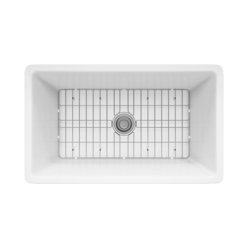 32'' L Single Bowl Fireclay Kitchen Sink