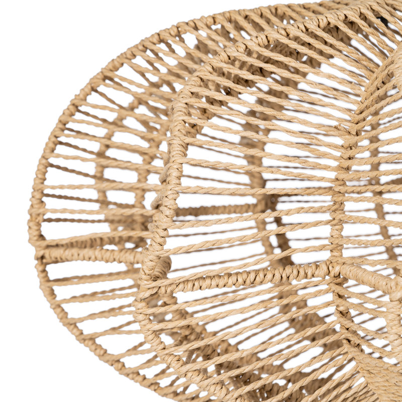 1 - Light Natural Pendant, 30.5cm H x 56cm W x 69cm D, Beige