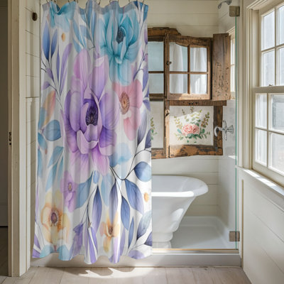 Watercolor Petals - Rideau de douche standard 1 pièce
