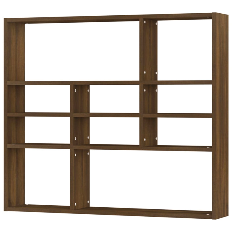 Brinnon 10 Piece Cube Shelf, Oak