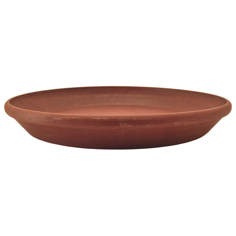 Rogalski Weather Resistant Saucer Plant Stand, 10", Terra Cotta