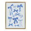 «Blue Bows» par Honey Island Studio, reproduction d'art sur toile encadrée-2047486750