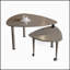Table basse moderne pivotante à 360 degrés avec pieds en bois massif, montage facile, plateau en placage de chêne pour salon et appartement-653285288