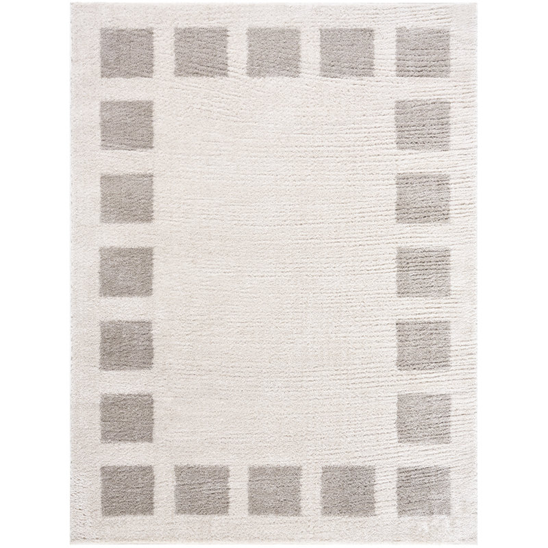 Machine Washable Shaggy Boho Medium Grey Area Rug, Rectangle 120 x 170cm