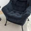 Fauteuil rembourré rembourré avec repose-pieds, canapé-lit confortable moderne avec accoudoirs et poche latérale-259641554