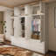 Armoire penderie à 6 portes et 6 tiroirs grande capacité avec armoire-1077272280