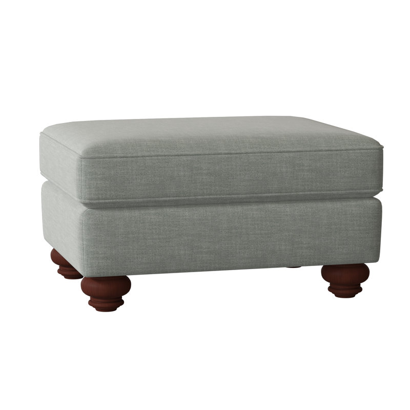 Woodburn 33" Rectangle Standard Ottoman, Manhattan, Tweetie 7 Tan Performance Velvet