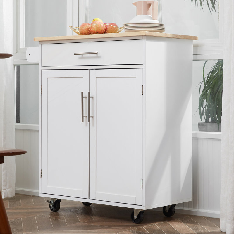 Chariot polyvalent pour îlot de cuisine avec rangement pratique et mobilité