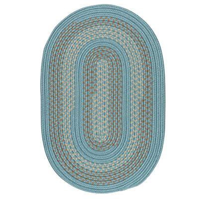 Tapis bleu tressé Knudtson
