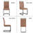 18.9'' H Genuine Leather Upholstered Side Chair