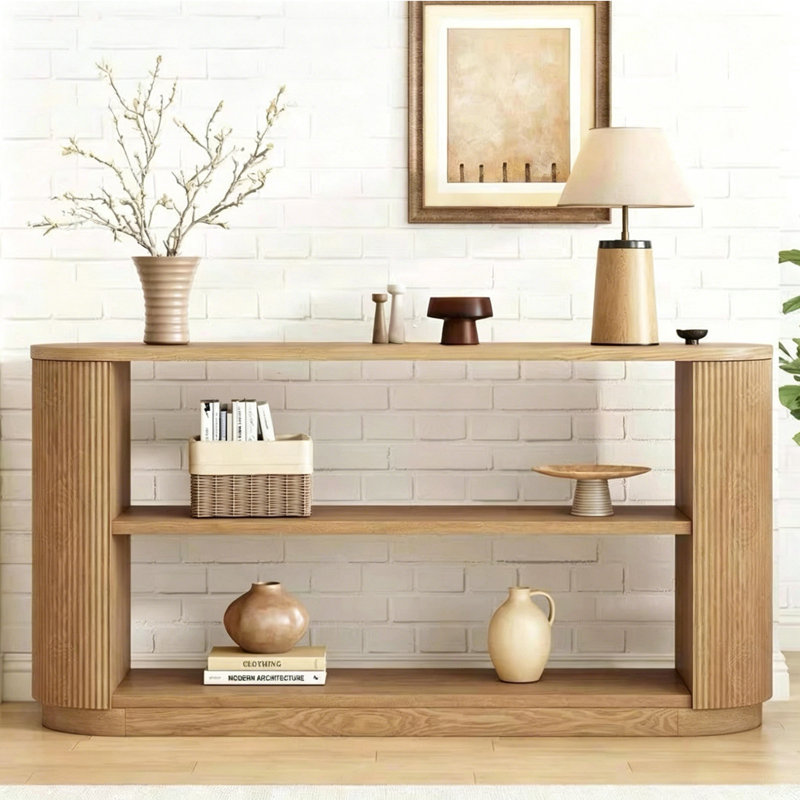 Console en bois de style moderne, H 29,5 po x l 55 po x P 13,7 po