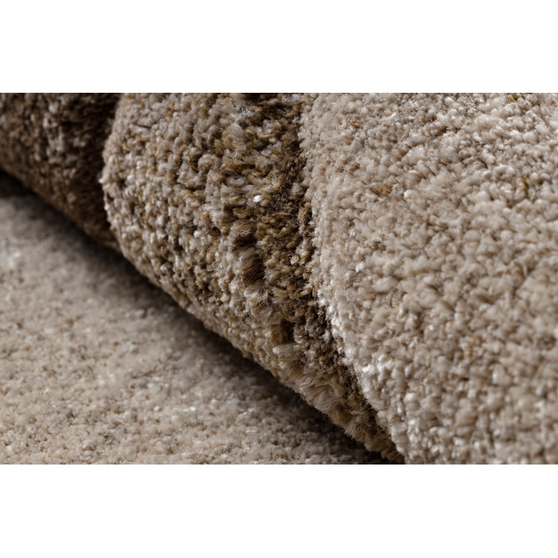 Cayrn Rectangle Geometric Area Rug, Beige/Brown, Rectangle 280 cm x 370 cm