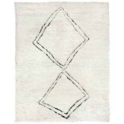 Moroccan Wool Geometric Area Rug