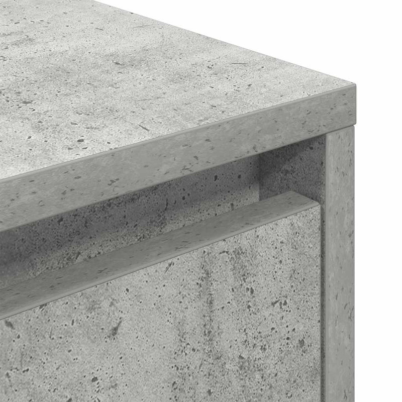 Dariona 38cm W Manufactured Wood Bedside Table, Concrete Grey