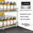 LYNK PROFESSIONAL® Pull Out Spice Rack Organizer for Cabinet - 2 Tier, Chrome-648953662