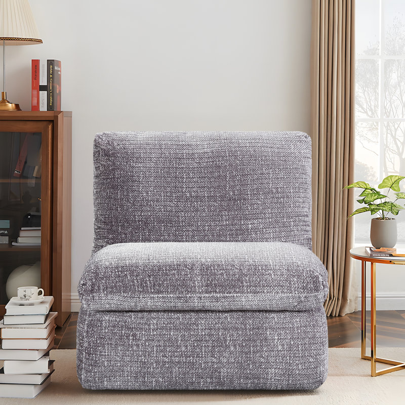 Chaise pleine compression, conception ergonomique, chaise en velours côtelé gris