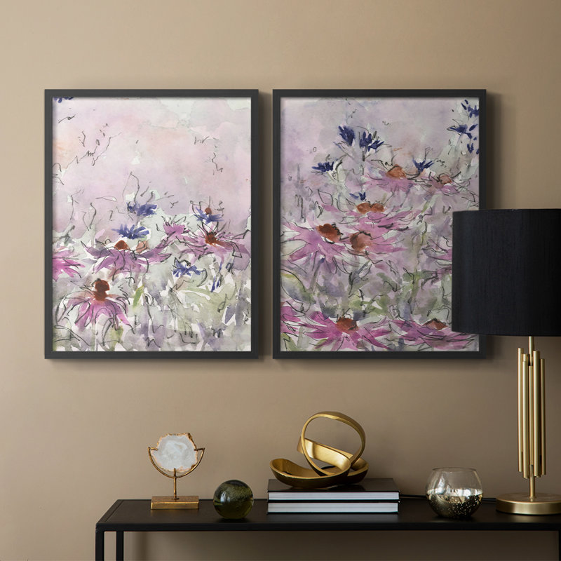 Impression florale I-Premium de Floral Entertainment - prête à être accrochée - aucun clou requis - aucun clou requis