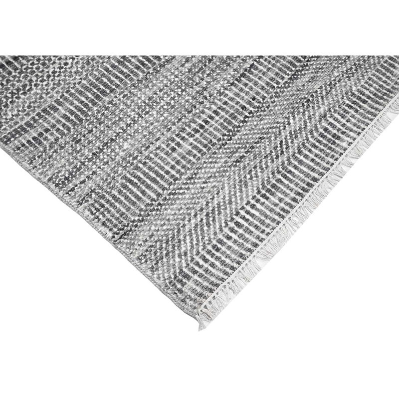 Area Rug in Light Gray, Rectangle 9' x 12'