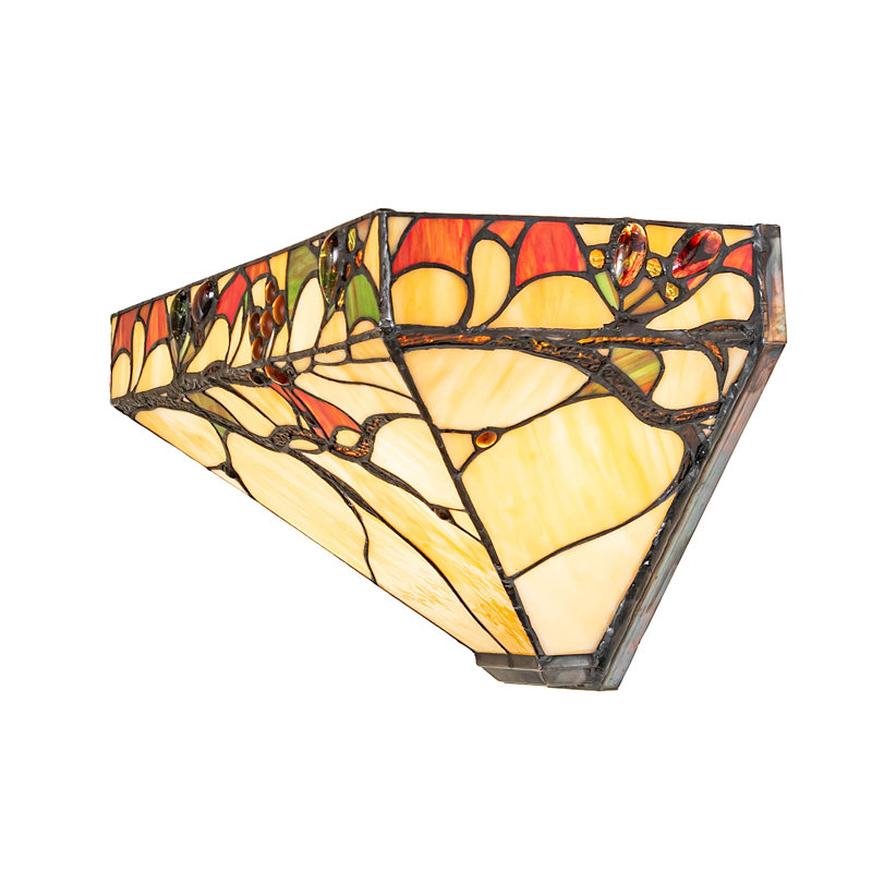 13" Wide Woodland Berries Wall Sconce