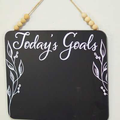 Tableau noir suspendu en bois 14 po