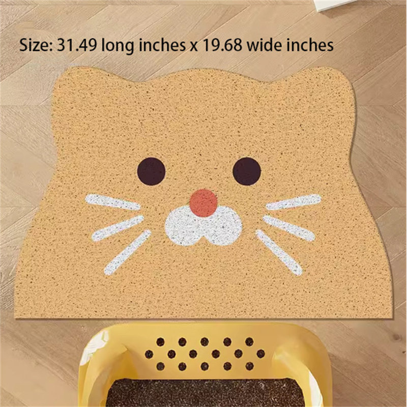 Tapis filtrant pour litière pour chat, H 0,11 po x l 31,49 po x P 19,68 po