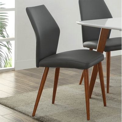 Chaise d'appoint rembourrée en vinyle