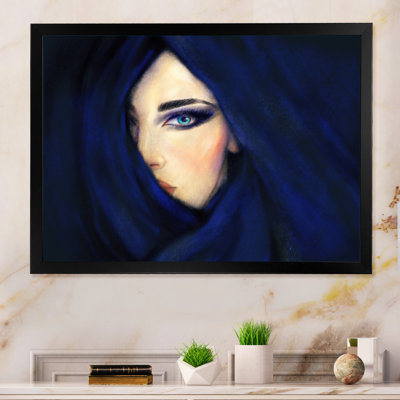 «Blue Fashion Woman», reproduction sur toile