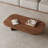 51" Modern Minimalist Double Leg Solid Wood Rectangular Coffee Tables For Living Room-573118152