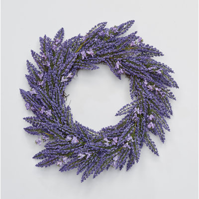 Couronne de bruyère artificielle 22 po sur base de brindilles naturelles