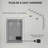 Dimmable Bathroom Mirror with LED Lights, 3 Colors, and Defogging for Enhanced Visibility and Modern Convenience.-165017404