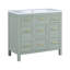 Meuble-lavabo 36 po avec lavabo intégré en résine - 4 tiroirs, 2 portes-1076157518