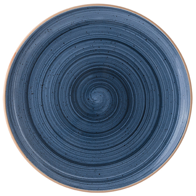 Assiette plate 12 ", Bleu