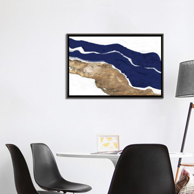 " Navy And Gold Tierra I " by Patricia Pinto