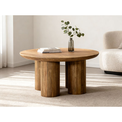 Table basse ronde Sullivan - brun clair Spice