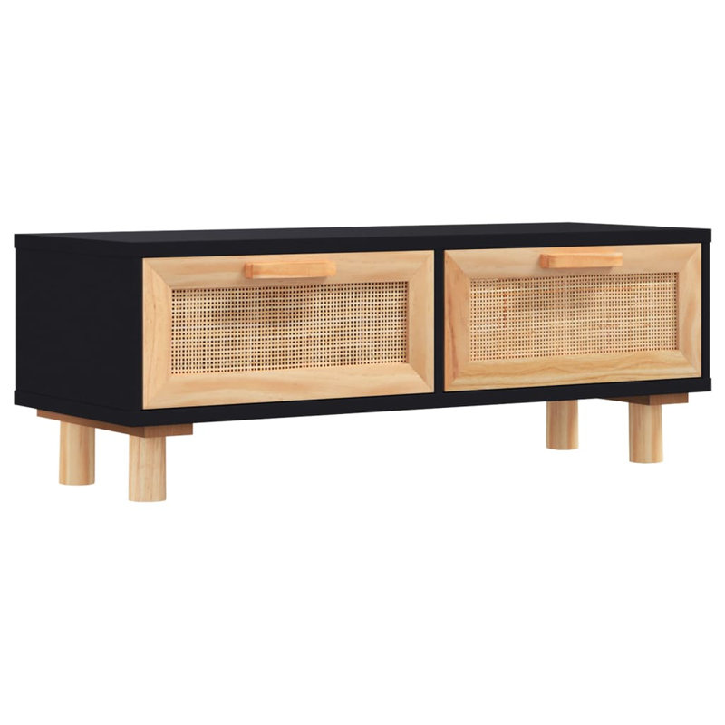 Felixstowe Coffee Table with Storage, Black/Brown