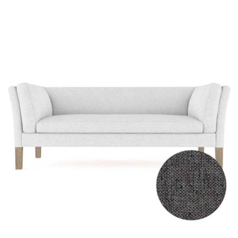 Charlton Sofa, Box Weave Linen Oyster, Weathered