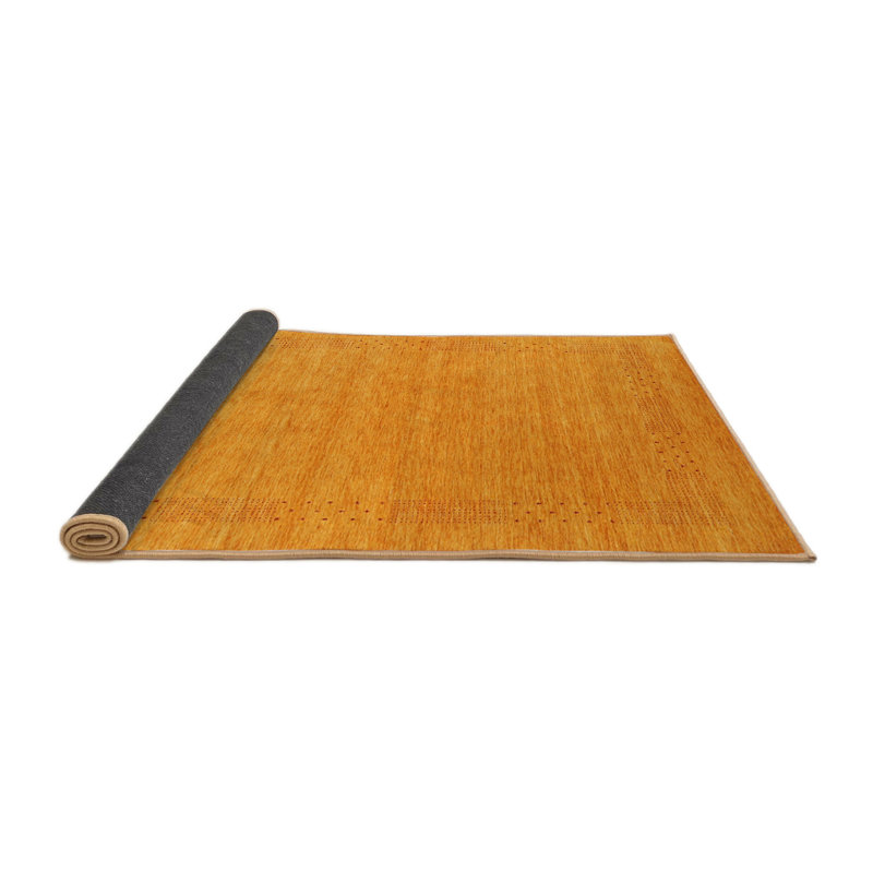 Tapis abstrait orange, Rond 8 pi