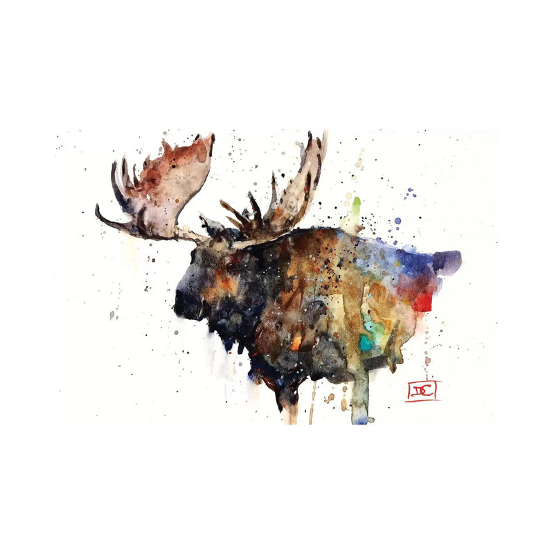 Northern Bull 1 Piece Wrapped Canvas Painting, 45.72cm H x 66.04cm W x 1.91cm D