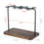 Metal Tabletop Wine Glass Rack In Brown