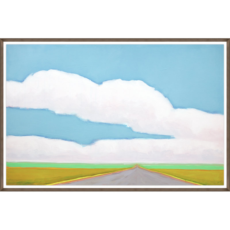 Highway 74 June Drive 10, Yes, Glass Framed Hand Embellishment Texture