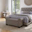 Banc de rangement en tissu
