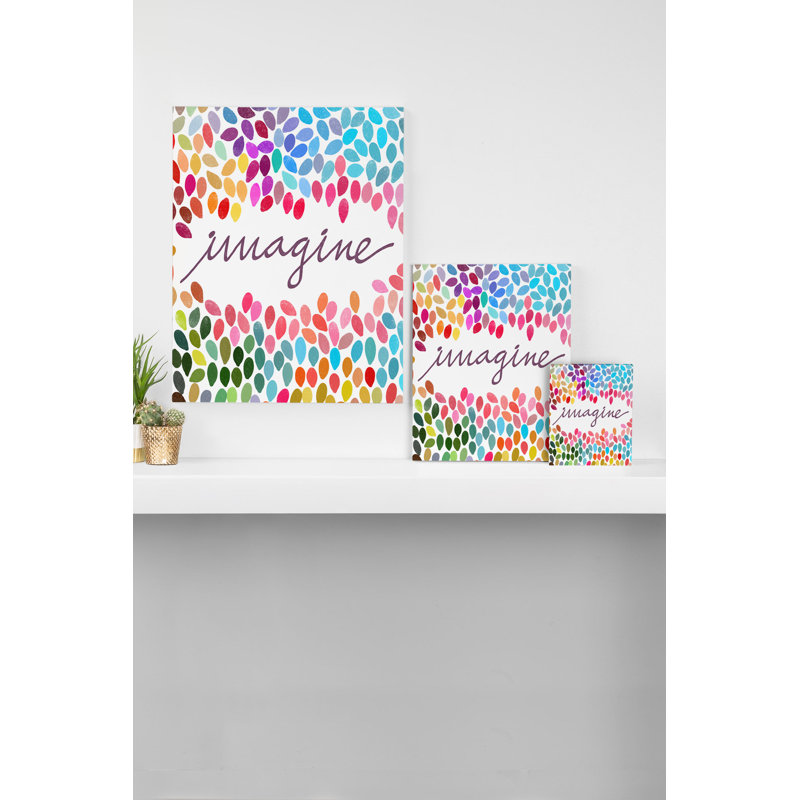 Imagine 1 Wrapped Canvas Graphic Art on Canvas, 20" H x 16" W x 1" D