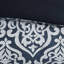 Très grand édredon bleu marine / argent. 8 Avec bourre. Comprend 1 édredon, 2 taies décoratives européennes, des coussins décoratifs et une jupe de lit. Tissage texturé pour une chambre à coucher romantique. Ambiance toute l'année. Avec un luxe exquis-119448898-119448900