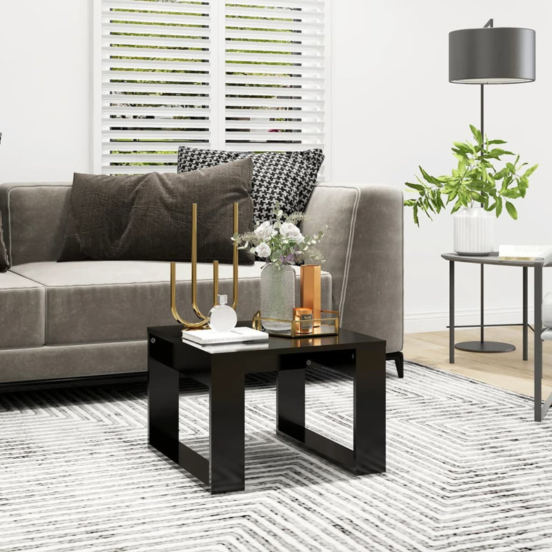 Gmur Sled End Table, Black, Black