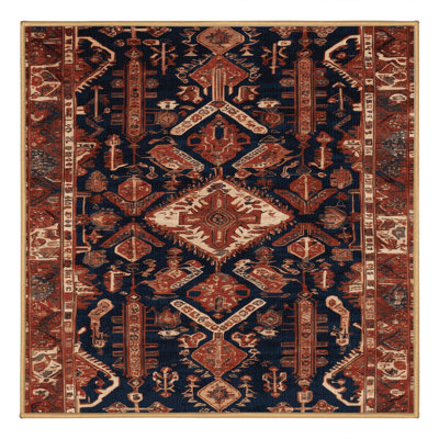 Tapis brun lavable à la machine